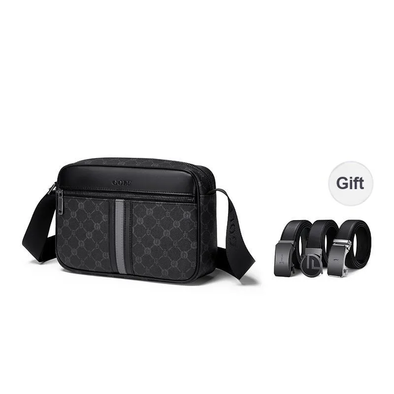 GOLF PVC Crossbody Bag, Shoulder Bag Men's Black-0