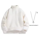 White Fleece-Lined with Necklace Included