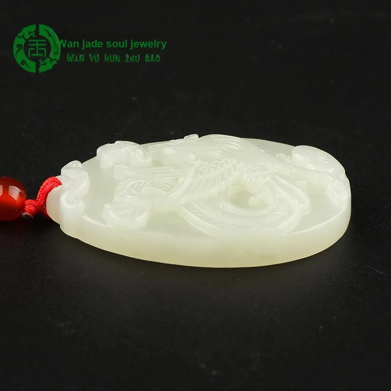 WANYUHUN Hetian Jade Pendants White Jade Women's-6
