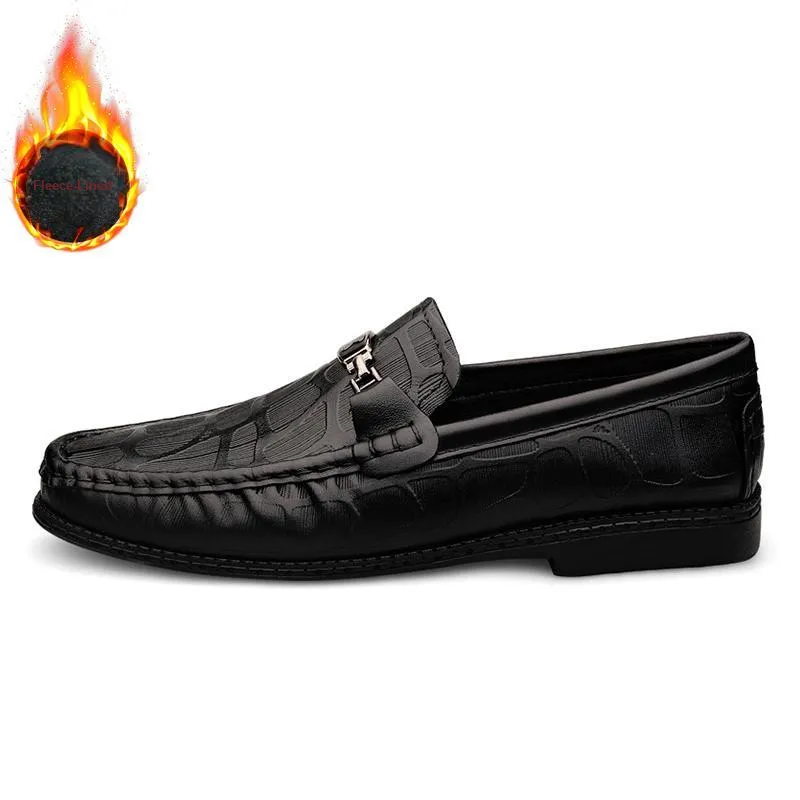 CKVUSAMG Gommino Loafers Unisex Black/Brown-0