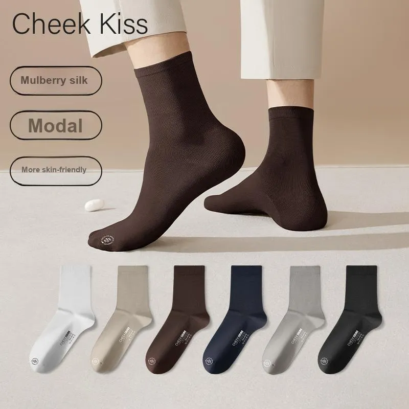 Cheekkiss Mid Calf Socks Men's Box 4 Pack-5