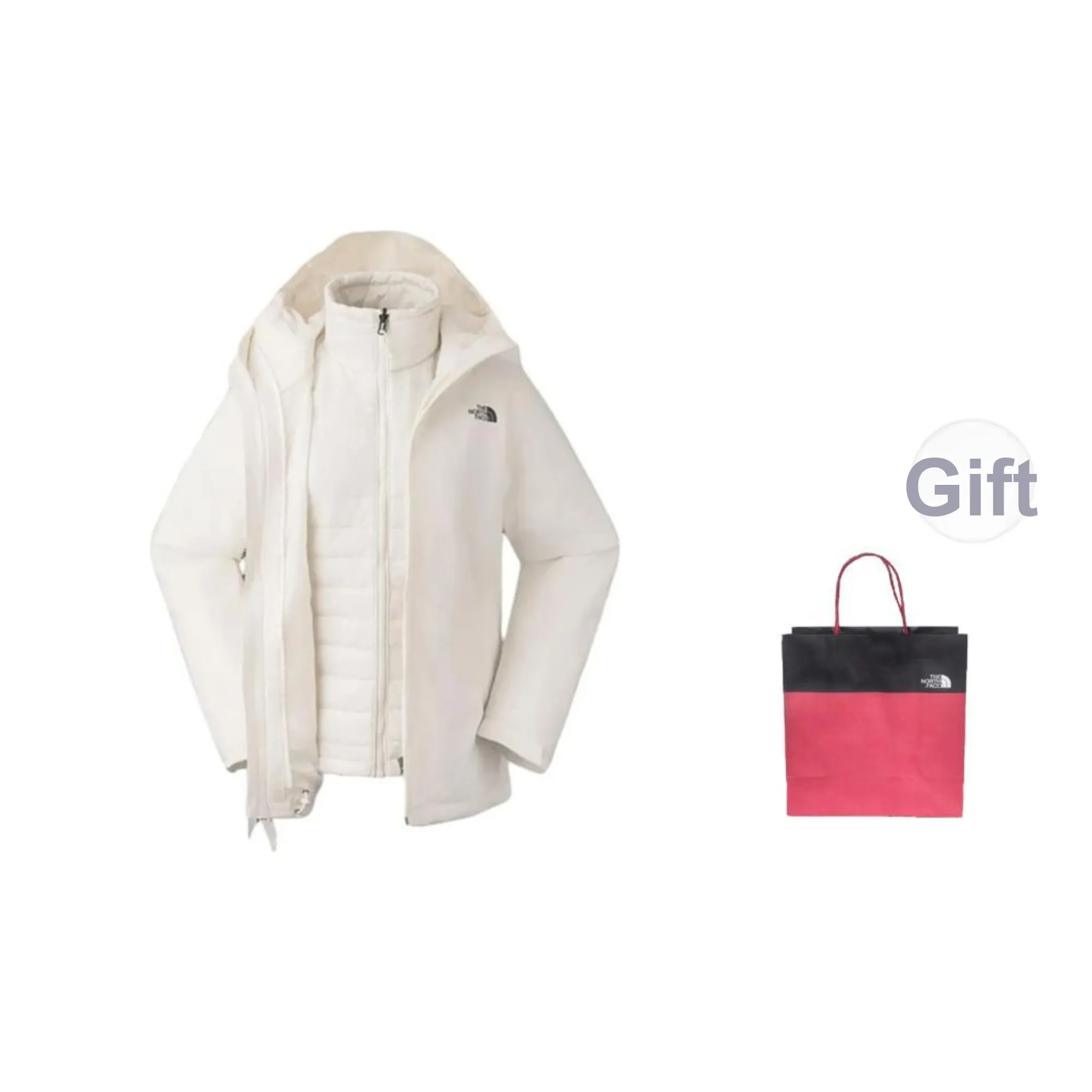 THE NORTH FACE City Outdoor Collection Waterproof And Windproof Windbreaker Jacket Unisex Dune White