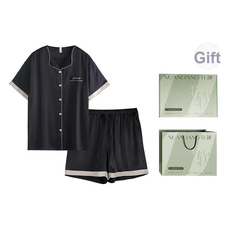Xuan Liang Pajama Set Women's Gift Box Set Cameo Brown-0