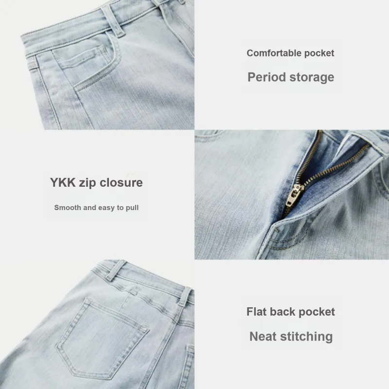HLA Jeans Women's Blue Gray Denim Gradient Light A8-5
