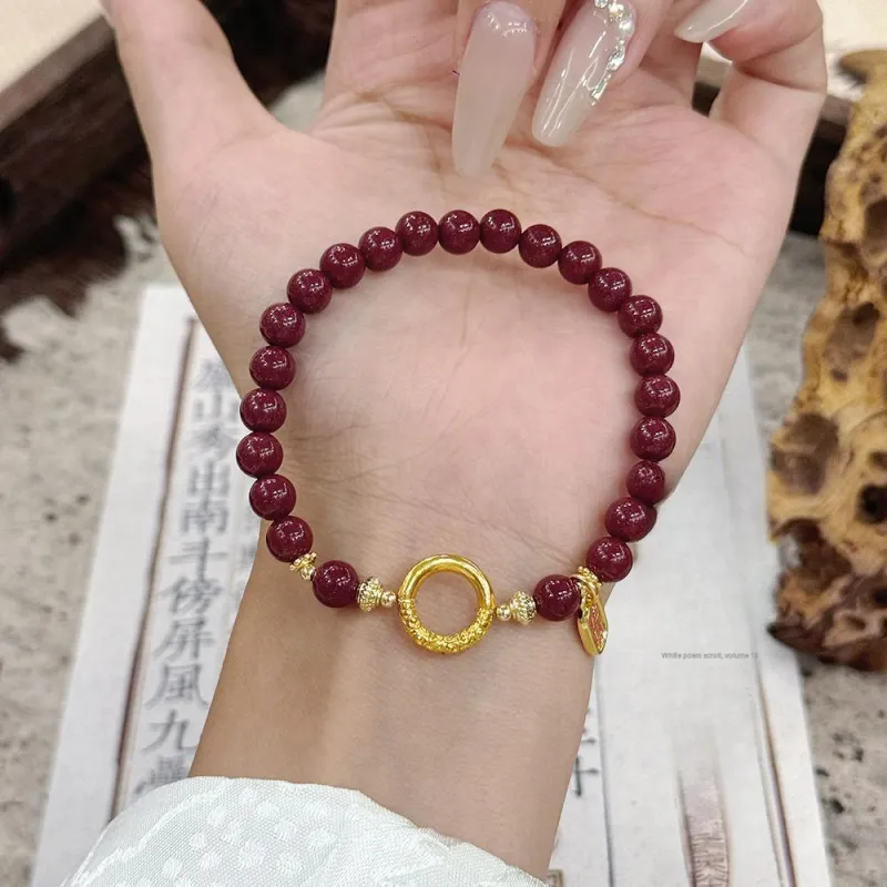 PUTUOSHANWENCHUANG Chalcedony Bracelets Women's-2