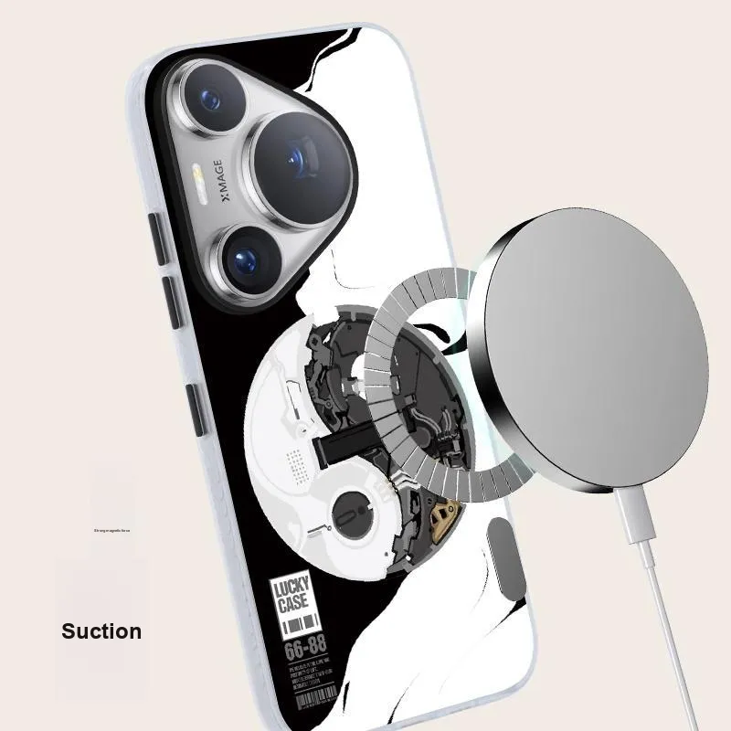 Donglaiye TPU Material Tai Chi Matte Magnetic Phone Case Compatible With Huawei Pura70 Phone Cases New P70Pro+-3