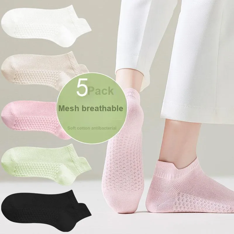 MIIOW Cool One Summer Series No Show Socks Women's 5 Pack-19