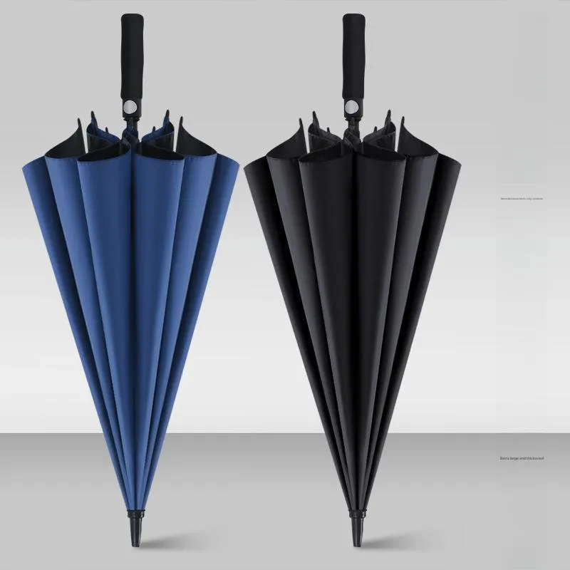 Baudini Extra Large Umbrella With Business Long Handle Extra Large Reinforced Thickened Durable And Wind Resistant-7