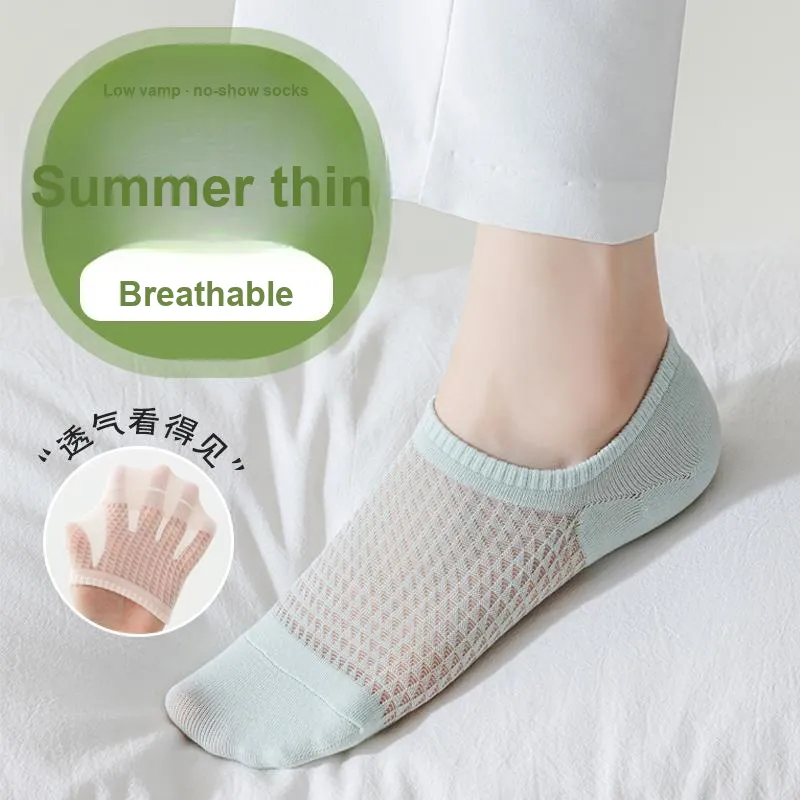 JIAZINI No-Show Socks Women's 4 Pack-10
