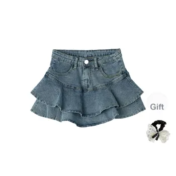 TUSHIFEI Denim Short Skirts Women's