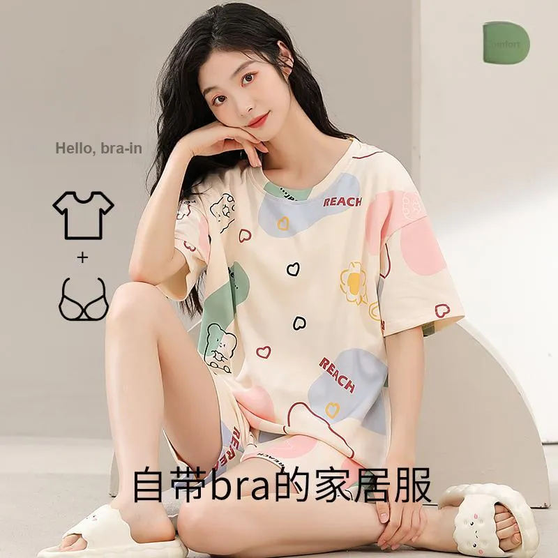 YUZHAOLIN Pajama Set Women's Apricot-2