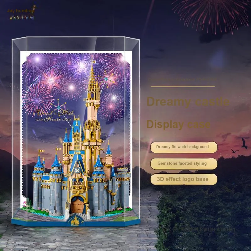 LIGHT YOUR BRICKS LeiYiBai Compatibility Building Block 71040 Disney Castle Storage Box Model Accessories-5
