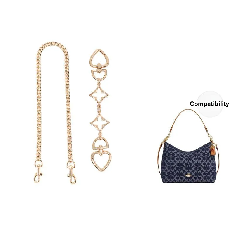 Gloya Alloy Bag Accessory Women's Gold Tone-4