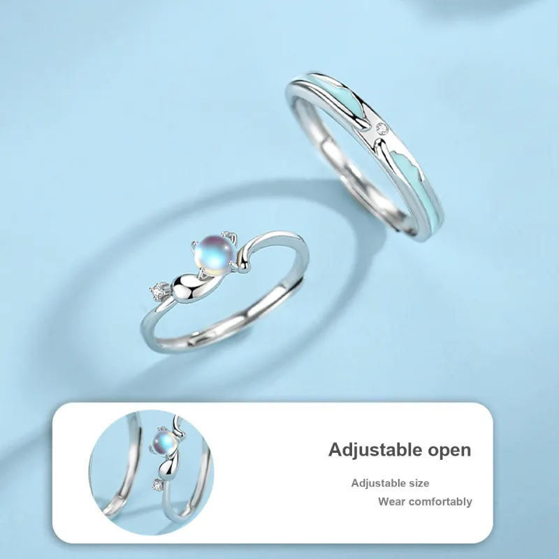Suddenly Lucky S999 Fine Silver Rings Unisex-5