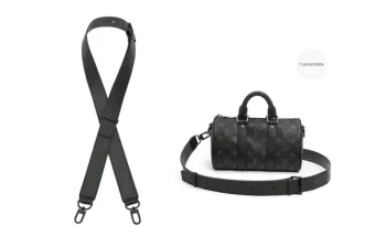 GUYI Cow Leather With Acrylic Versatile Bag Accessory Unisex Orange/Black