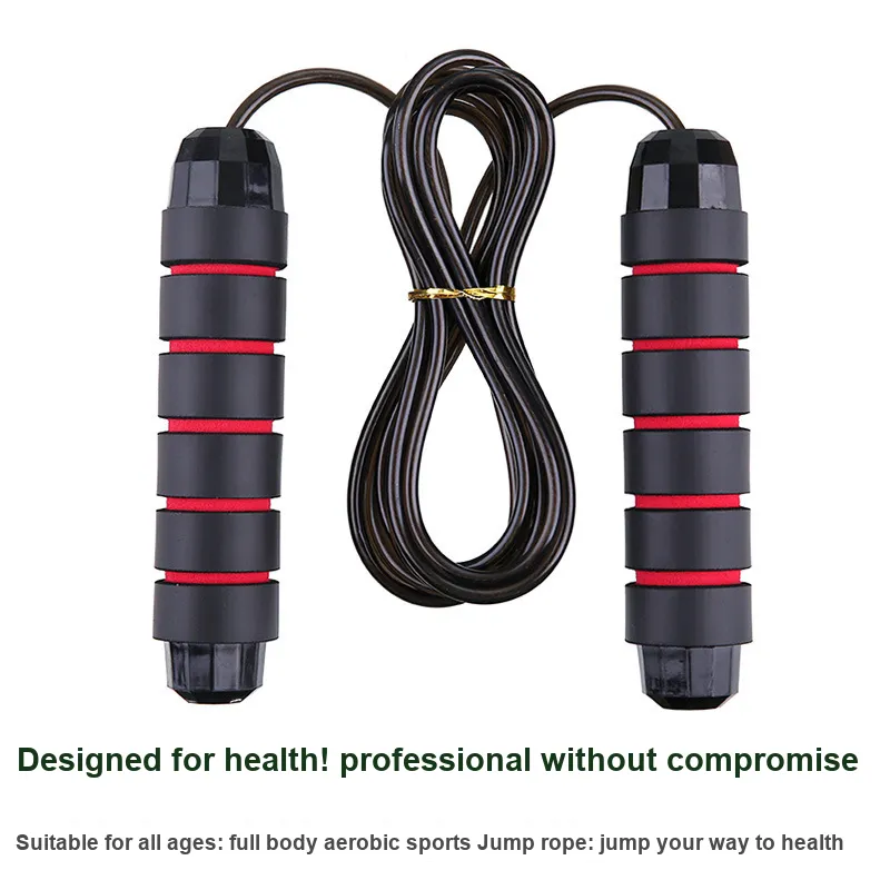 AMYUP Fitness Training Non Countable Jump Ropes Adults/Kids/Teenagers/Students Foam Controller, Steel Wire Rope 2.8m-4