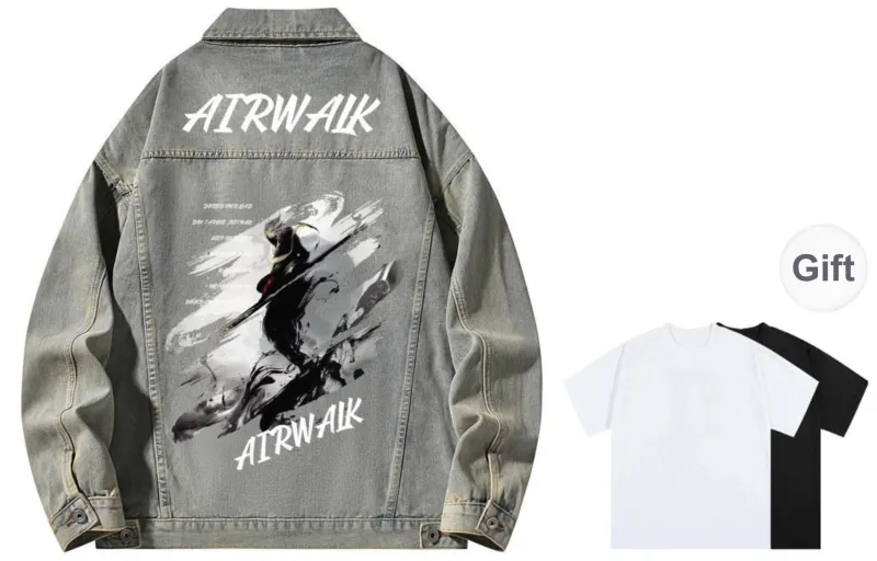 Airwalk Denim Jackets Unisex-16