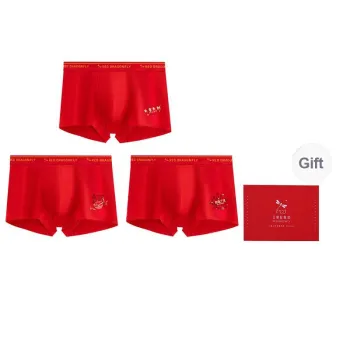 RED DRAGONFLY Cotton Panties Men's 3 Pack Gift Box Set