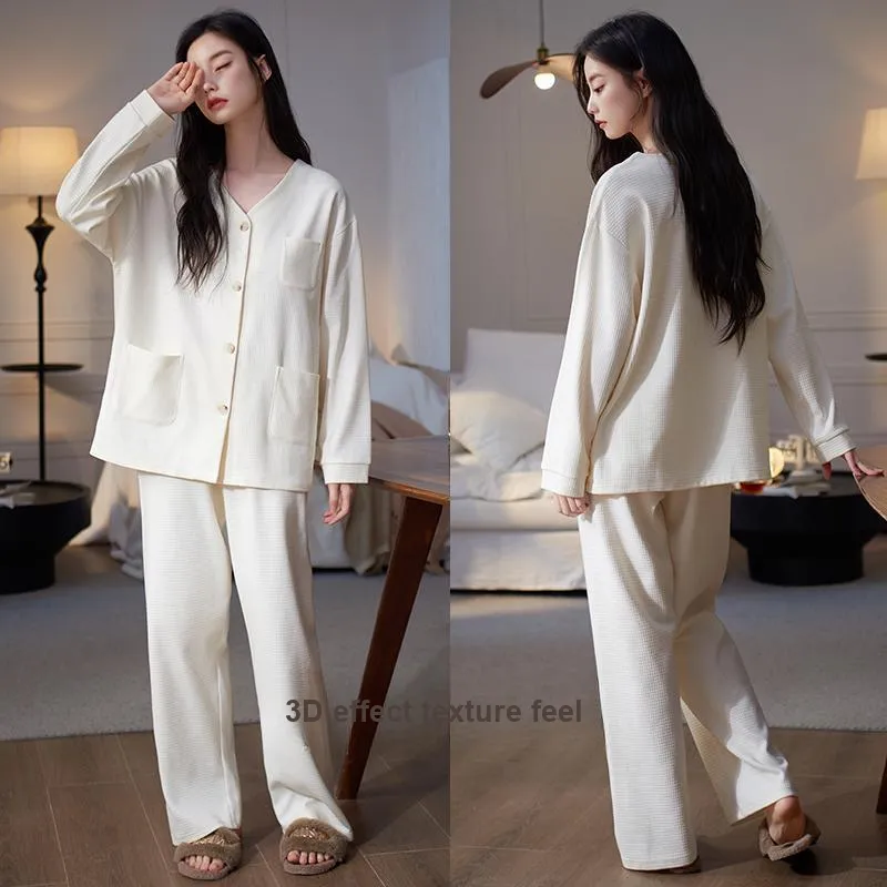 Xuan Liang Pajama Set Women's Cream White-2