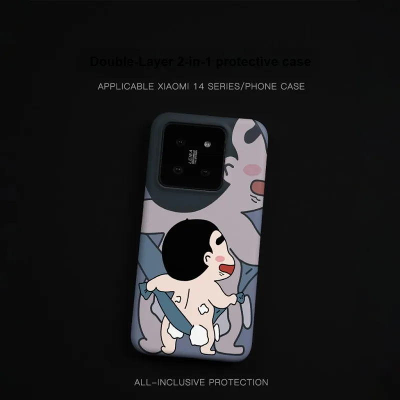 Keshami PC Material Fully Enclosed Impact Resistant Matte Scrubber Aixin Phone Cases Suitable For Xiaomi 14/14pro-6