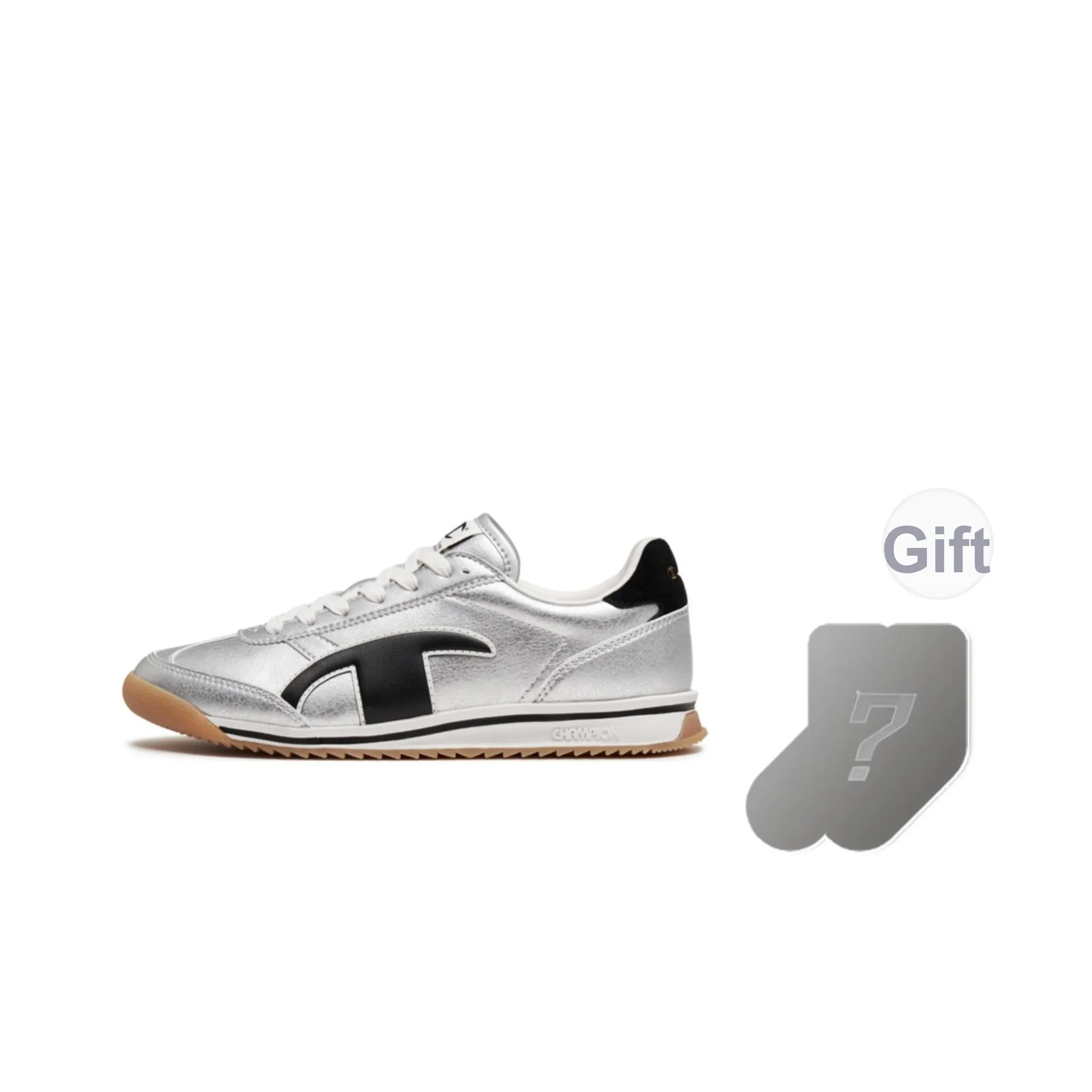 Champion Balance Low Top Беговые кроссовки Женские Серебряный Белый Черный