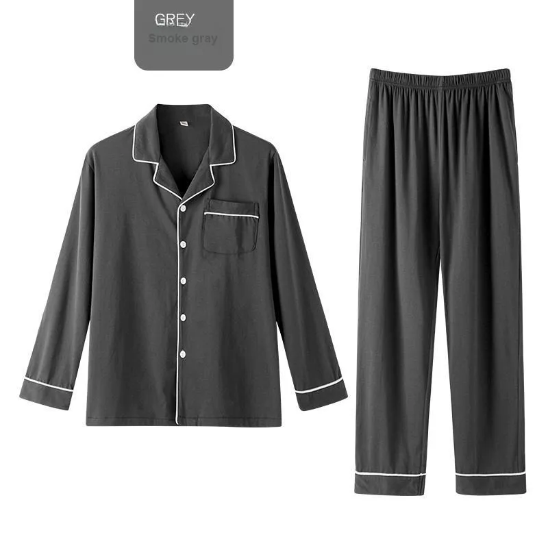 ZAO FU NIAO Pajama Set Men's Smoke Gray-1