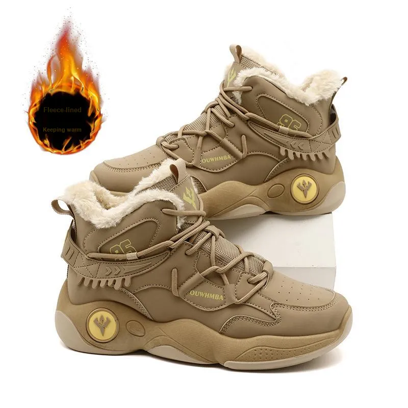 OUWENHEIMANBA Cushioning Coverage Rebound Height Increase Abrasion Resistant Breathable High Top Basketball Shoes Men's-22
