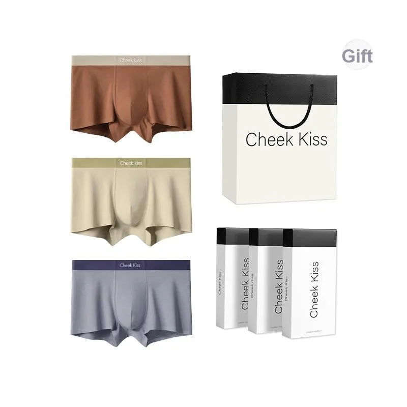 Cheekkiss Underwear Gift Box Men's Comfortable Seamless Boxer Briefs Premium Packaging-19