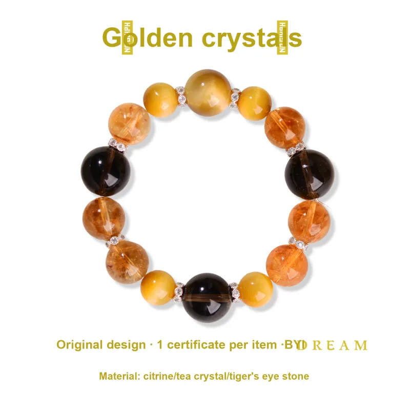 The Call Of The Heart Tiger's Eye Stone Bracelets Unisex-1