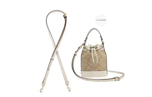Lan Bao Fan Nylon Bag Strap Women's Brown