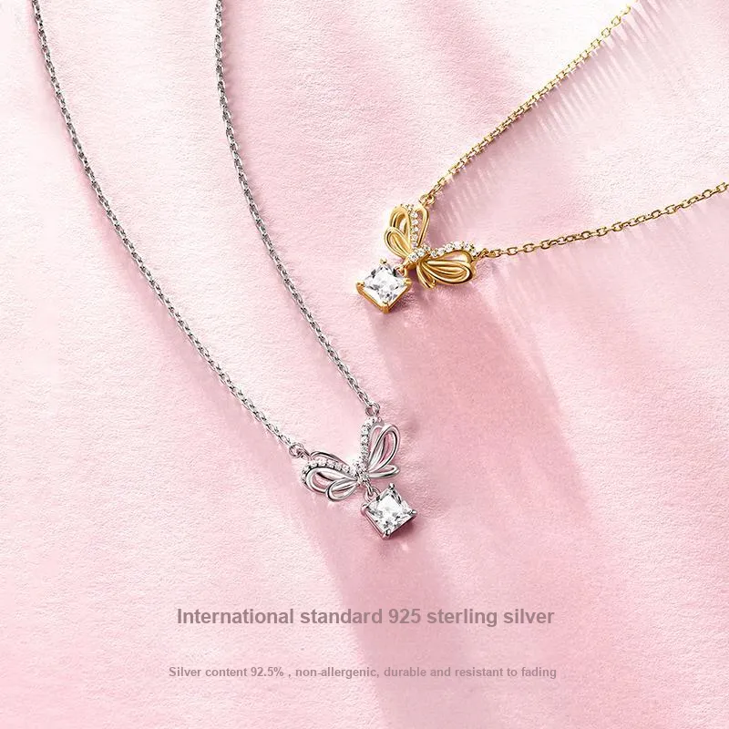 FANCI S925 Silver Set With Gemstones Necklaces Women's-2