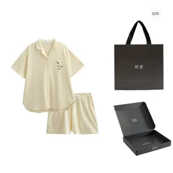 Same Language Pajama Gift Box Women's Lunar Yellow · Black Carp