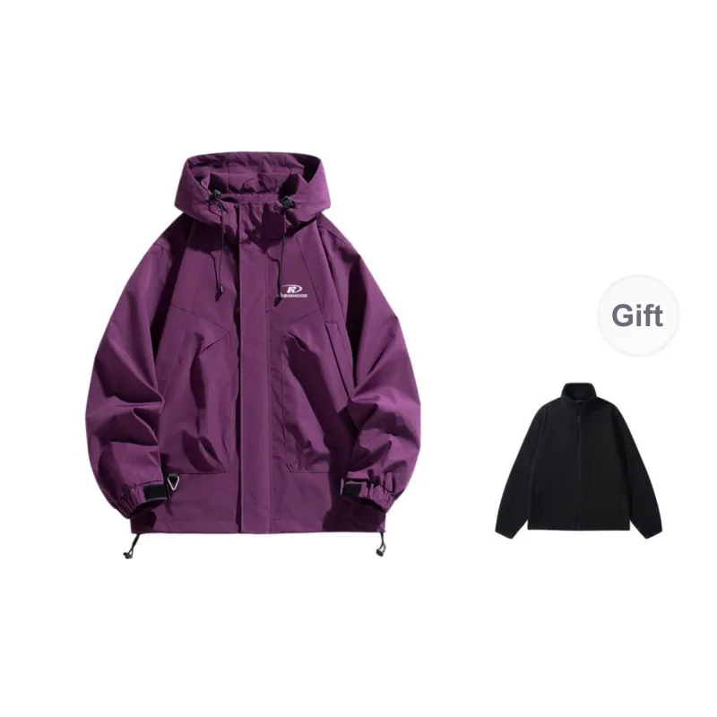 ROBINHOOD Water Resistant Windproof Breathable Warm Water Repellent Windbreaker Jacket Unisex-18