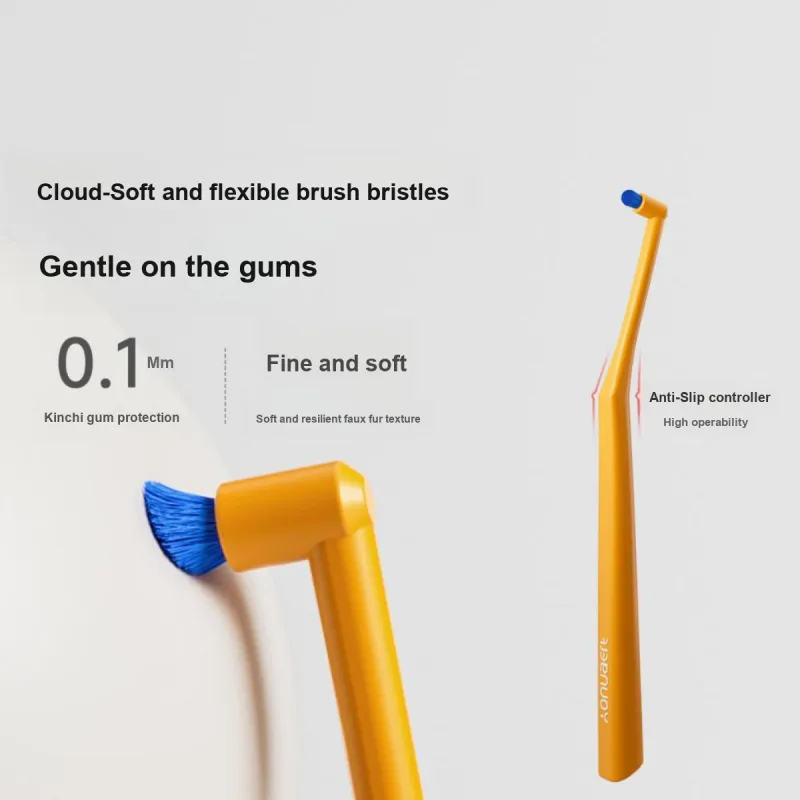 YOUNGELF Single Head Orthodontic Tooth Correction Portable Small Brush Head Toothbrushes-2