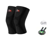 904 Knee Protector Black with 311 Sports Weight Loss Jump Rope Black & Green