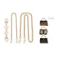 [White Cherry Blossom Set of 3]Extender Chain 15cm+Decorative Chain 45cm+100cm