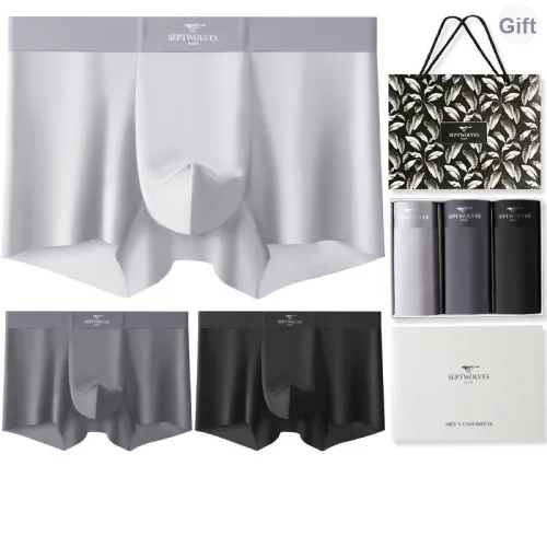 SEPTWOLVES Мужское нижнее белье Подарочная коробка 3 упаковки + Сумка для покупок включена