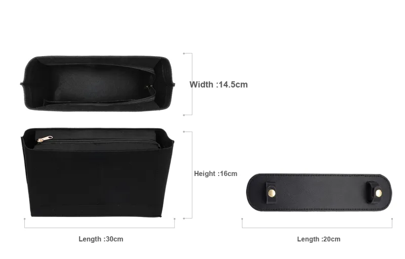 Lan Bao Fan Felt, Imported Microfiber Bag Insert Unisex-54