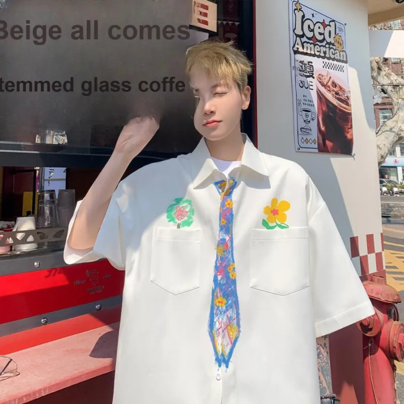 ROSECREED Shirt Unisex White Short Sleeved-4
