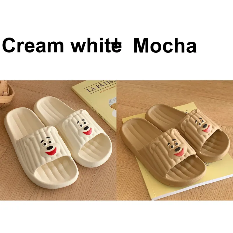 Thin Strips Sandal Slippers Unisex, Cream White-14