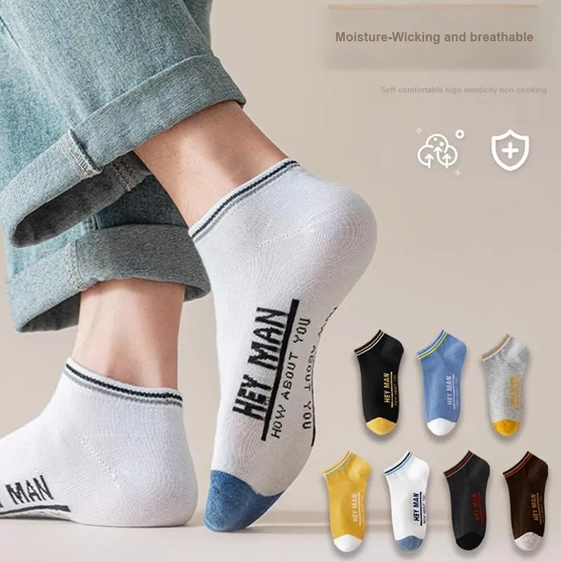 DAMOS·LOVE No Show Socks Men's Combo Set-5