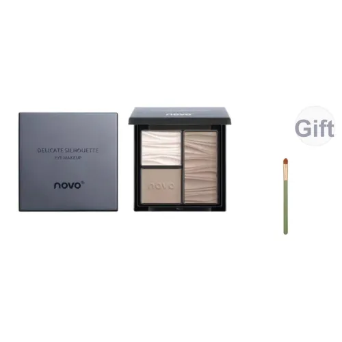 NOVO Контуринг Хайлайтер Интегрированный Диск Контроль Жирности Кожи Блестки Корректирующий Тон Контуринг