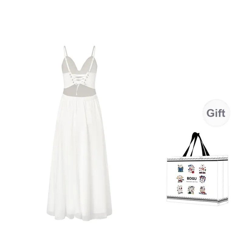 BDGU Slip Dresses Women's White-1