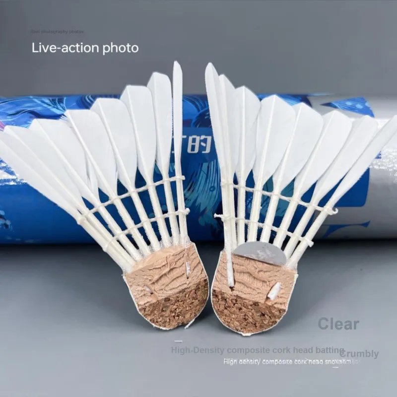 Antarctic Winds Silver Wind 12 Pack Gaoyou Duck Feather All Round Duck Feather Indoor Shuttlecocks-2