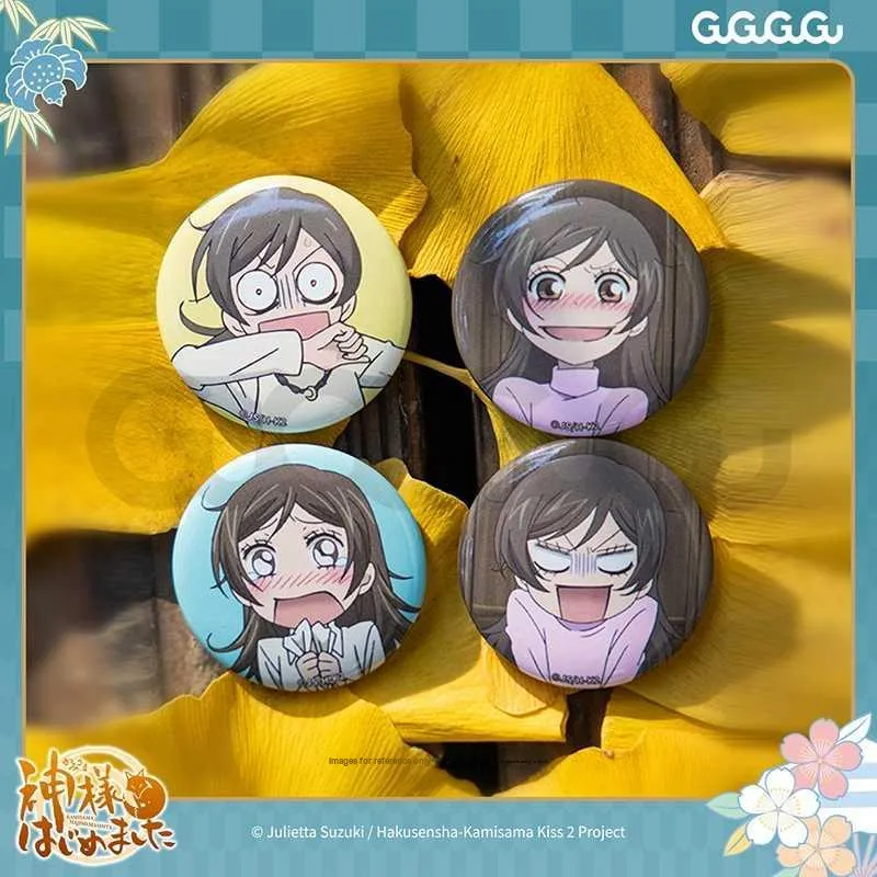 GuGuGuGu Fresh Look Girlish Enchanting Deity, Animation, Mini Tinplate Set Badges-5