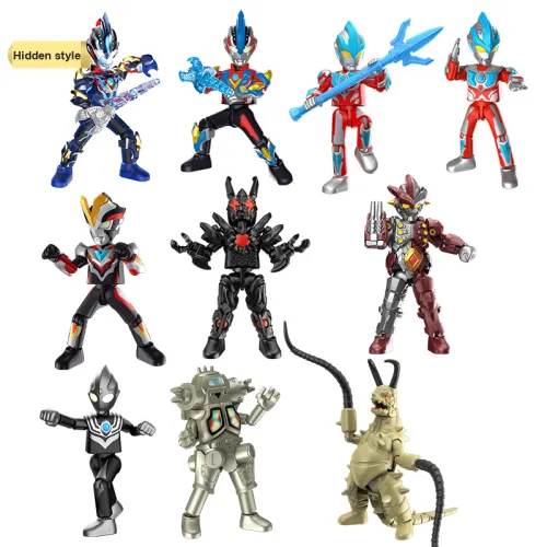 Bloks Ultraman Энциклопедия Star Edition Volume 9 Сверкающая галактика Слепые коробки Один Blind Коробка Целая коробка 9 шт