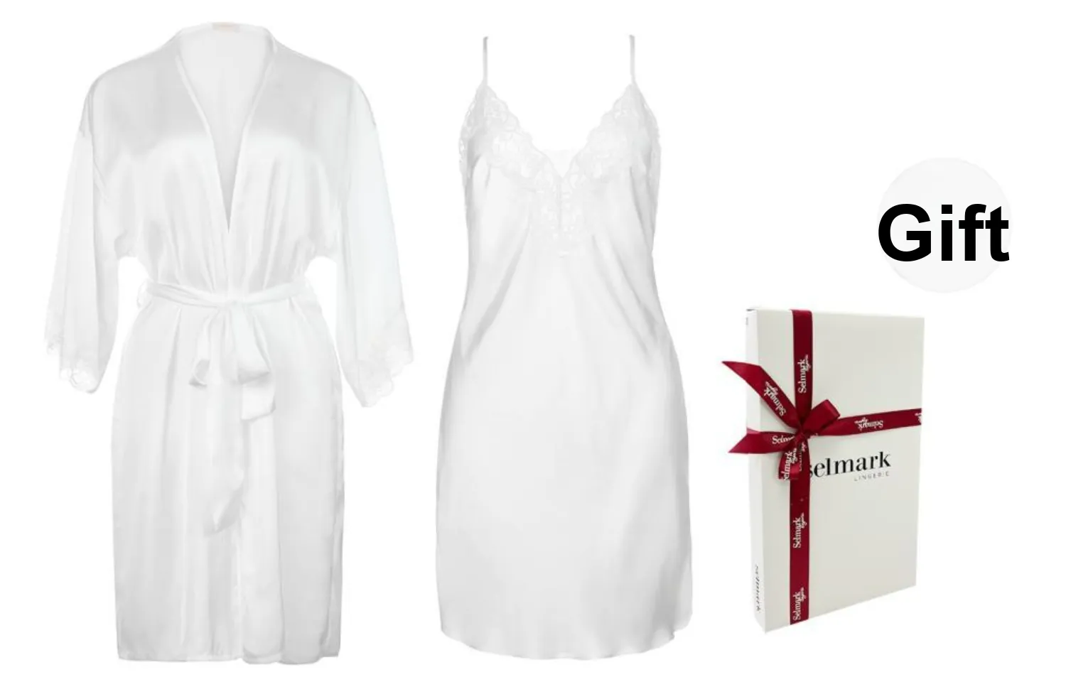 Selmark Pajama Set Women's Box White
