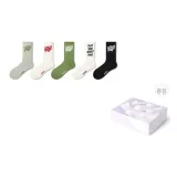 스포츠 레터링 트렌디 양말 A 세트 (선물 박스 세트)