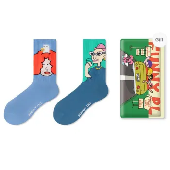 PL Mid Calf Socks Unisex Shopping Bag 2 Pack