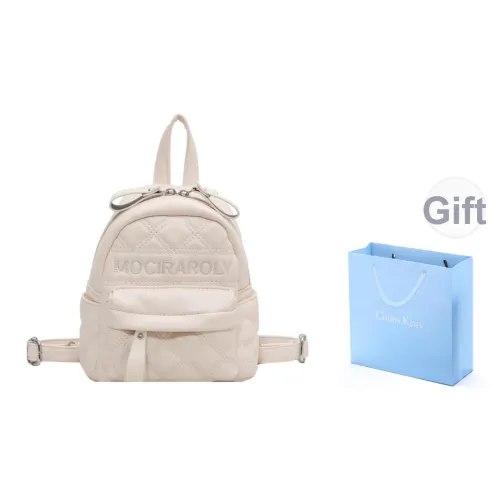 COLINS KEIRS ПУ (полиуретан) Минималистский стиль Модный Универсальный Коммутирование Путешественный Рюкзак Стандартный Женские Экрю